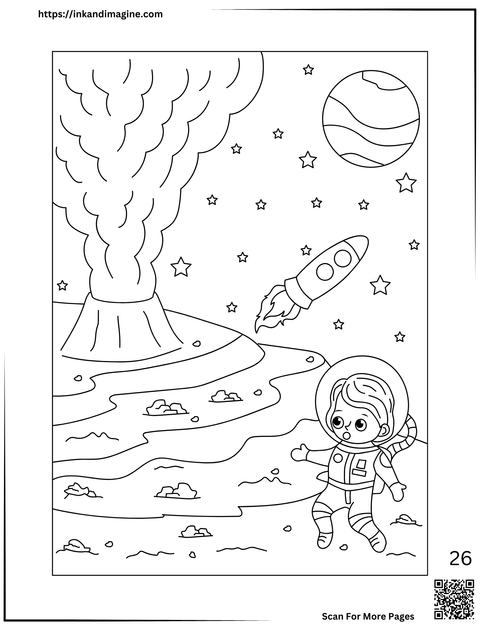 Space Coloring Page 26