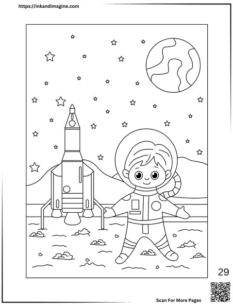 Space Coloring Page 29