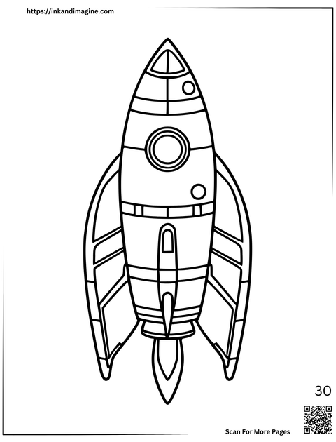 Space Coloring Page 30
