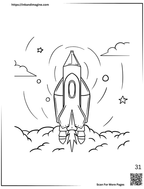 Space Coloring Page 31