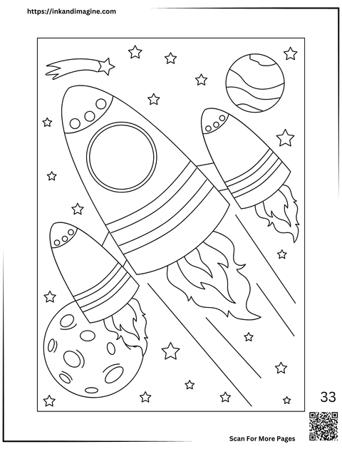 Space Coloring Page 33