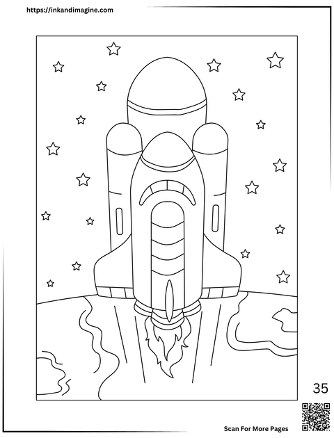 Space Coloring Page 35
