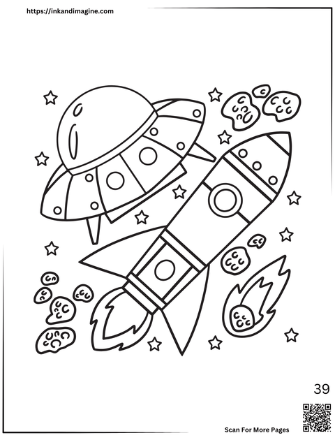 Space Coloring Page 39