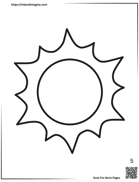 Space Coloring Page 5