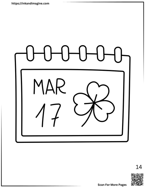 St Patrick's Day Coloring Page 14