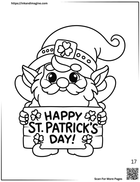 St Patrick's Day Coloring Page 17