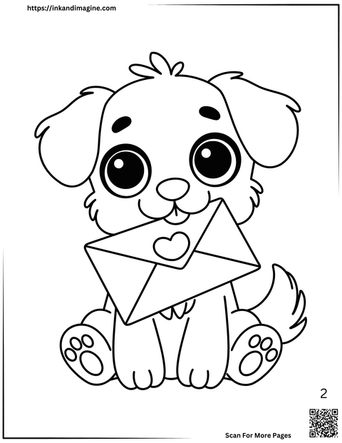 Valentine's Day Coloring Page 2
