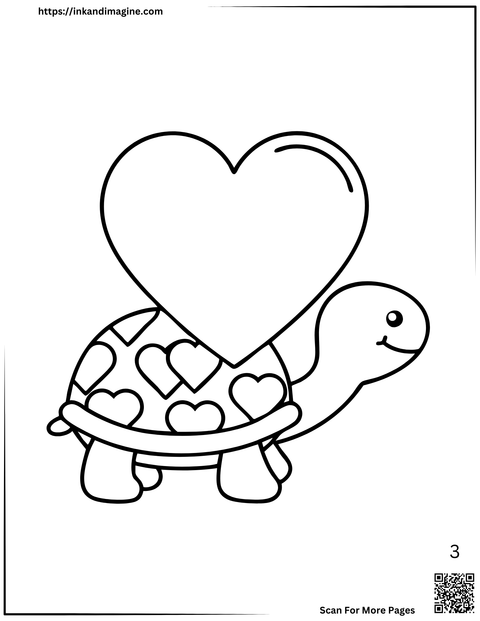 Valentine's Day Coloring Page 3