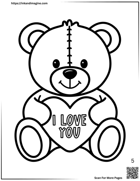 Valentine's Day Coloring Page 5