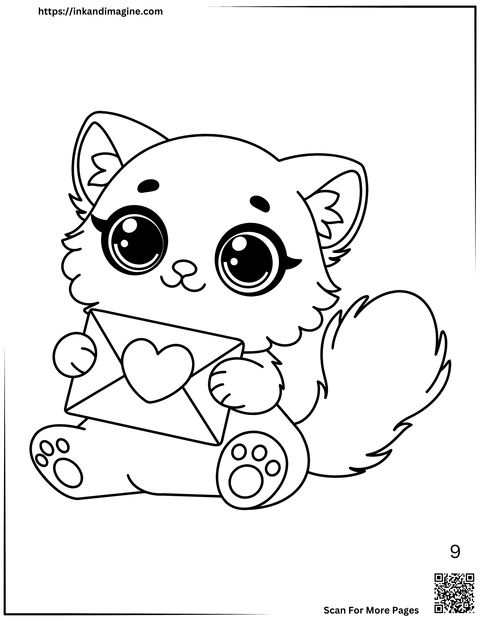 Valentine's Day Coloring Page 9