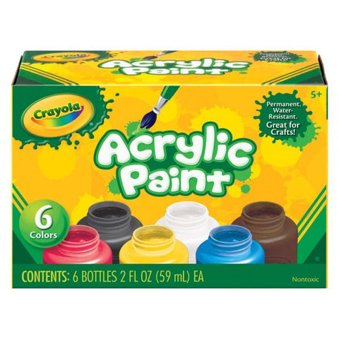 Crayola 6-color Acrylic Paint Set