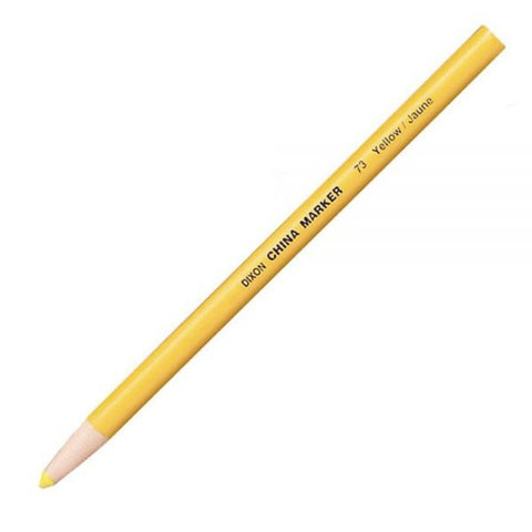 Dixon Phano China Markers, Yellow, Box Of 12