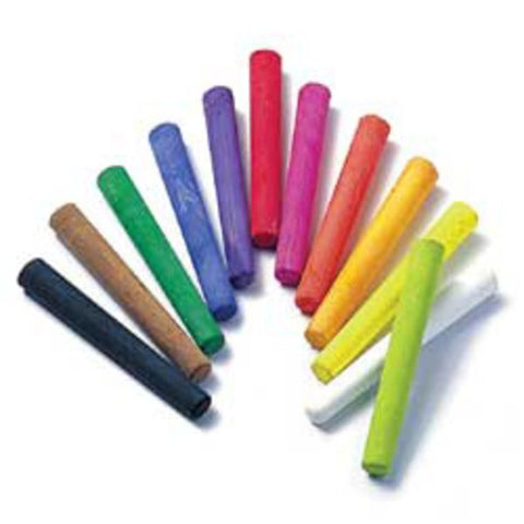 Prang Ambrite Art Chalk, Assorted Colors, Pack Of 12