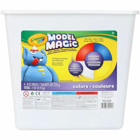 Crayola Model Magic, 2 Lb, Bucket Of 4 Assorted Colors