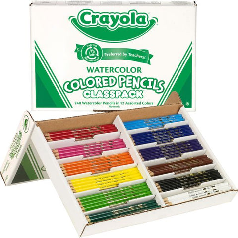 Crayola 12-Color Watercolor Pencil Classpack