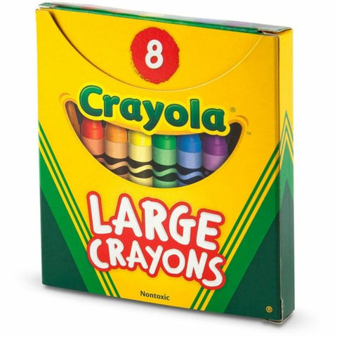 Crayola Large Crayon Set, Assorted Colors, Box Of 8