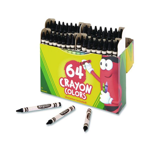 Crayola Bulk Crayons, Black, 12/Box