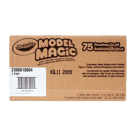 Crayola Model Magic Classpack, 1 Oz. Pouch, Case Of 75 Pouches, White