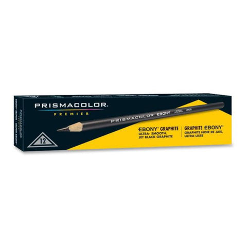 Prismacolor Premier Ebony Sketching Pencils, Box Of 12