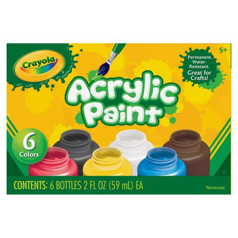 Crayola 6-color Acrylic Paint Set