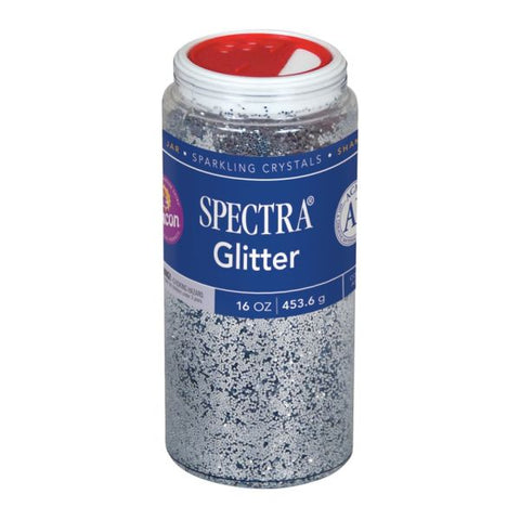 Pacon Glitter, Shaker-Top Can, Silver