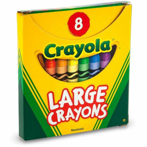 Crayola Large Crayon Set, Assorted Colors, Box Of 8