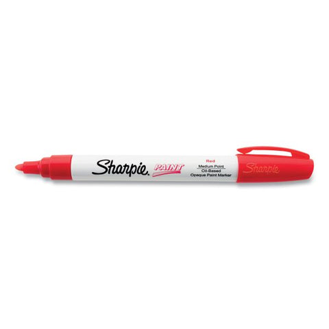 Sharpie Paint Marker, Bullet Point, Red