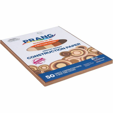 Prang Multicultural Construction Paper, 9" x 12", Assorted, 50 Sheets