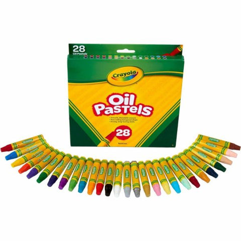 Crayola Oil Pastels, Assorted Colors, Set Of 28 Pastels