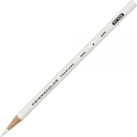 Prismacolor Professional Thick Lead Art Pencil, White, Set Of 12