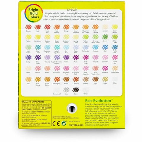 Crayola Kids' Color Choice Short Color Pencil Set, Box Of 64