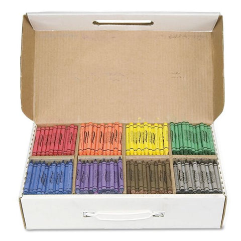 Prang Crayons Made with Soy, 100 Each of 8 Colors, 800/Carton