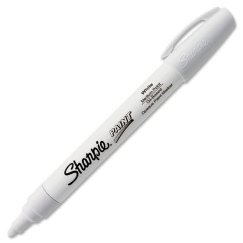 Sharpie Paint Marker, Bullet Point, White