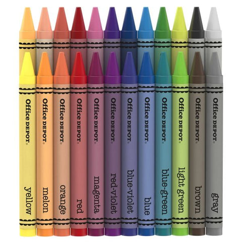 Crayons Assorted, 24 Colors, 12 Crayons Of Each Color, Box Of 288