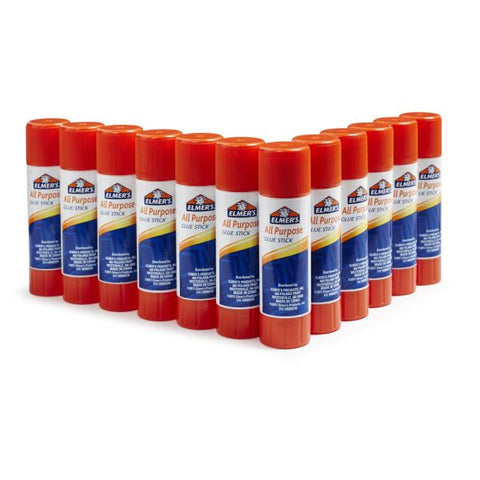 Elmer's Office Strength Glue Sticks, All Purpose, 0.77 Oz, Clear, Pack Of 12