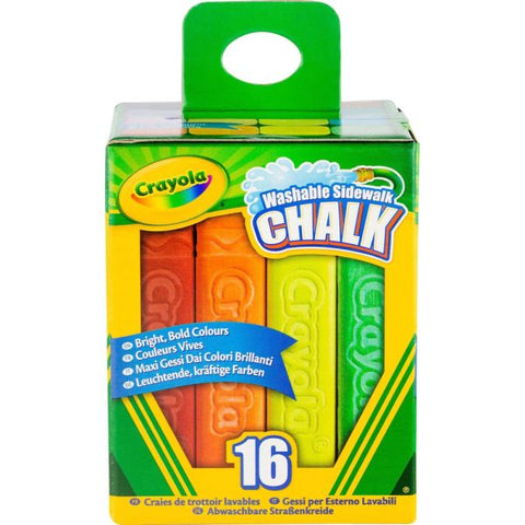 Crayola Sidewalk Chalk, Bucket Of 16