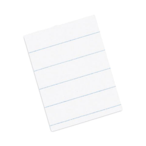 Pacon Composition Paper Without Margins, Unpunched, 3/8" Rule, 8 1/2" x 11", White