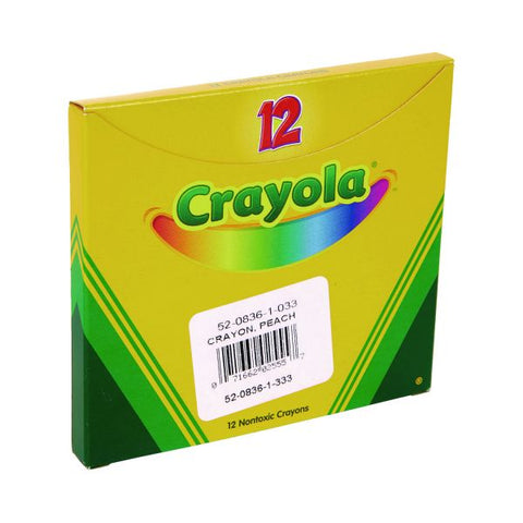 Crayola Bulk Crayons, Peach, 12/Box