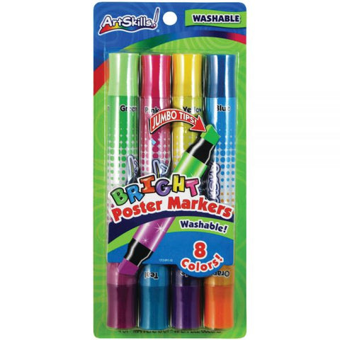 ArtSkills Double-Sided Neon Markers, Assorted, Pack Of 4