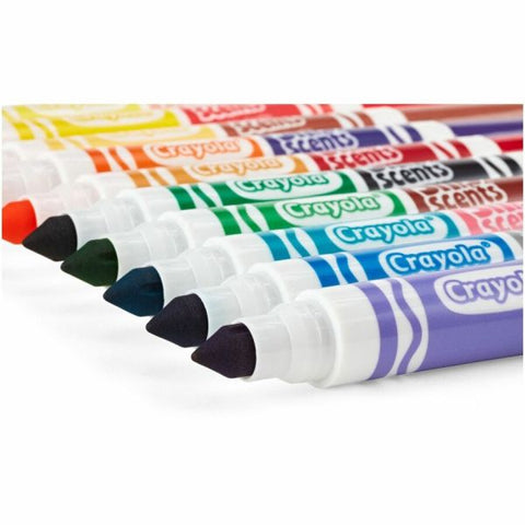 Crayola Silly Scents Smash Up Dual Ended Markers, Broad Tip, Assorted, 10/Pack