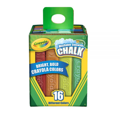 Crayola Sidewalk Chalk, Bucket Of 16