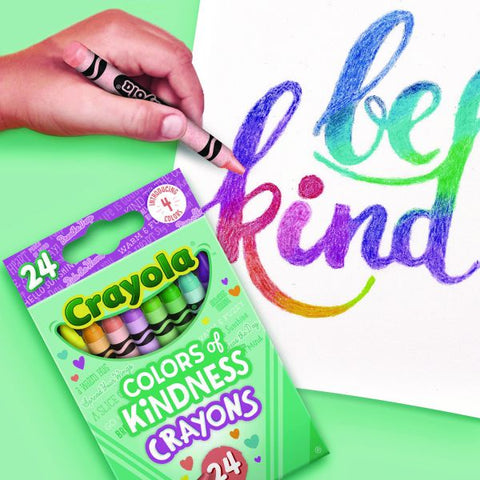 Crayola Colors of Kindness Crayons, Assorted, 24/Pack