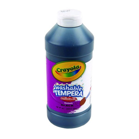 Crayola Artista II Tempera Paint, 16 Oz, Black