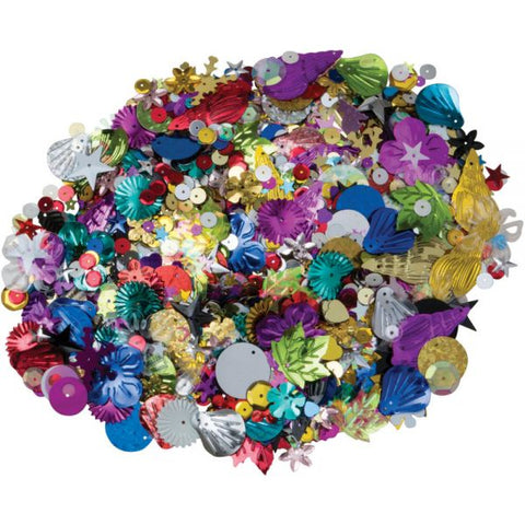 Creativity Street Sequins & Spangles 1 Pound Bag - Decoration, Craft, Classroom, Costume - Recommended For - 1 Pack - Assorted