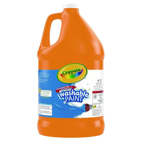 Crayola Washable Paint, Orange, Gallon