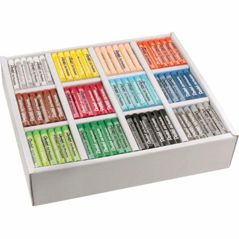 Pentel Oil Pastel Set With Carrying Case, Assorted