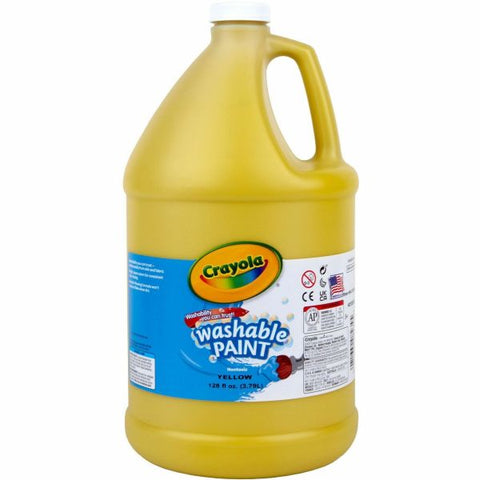 Crayola Washable Paint, Yellow, Gallon