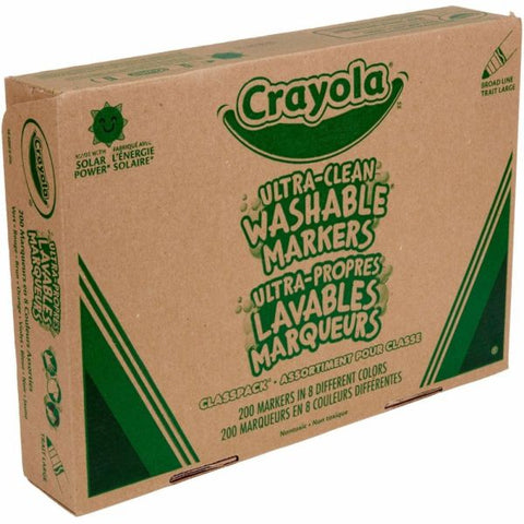 Crayola Washable Broad-Line Marker Classpack, Pack Of 200