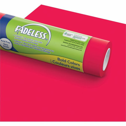 Pacon Fadeless Art Paper Roll, 48" x 50', Flame Red