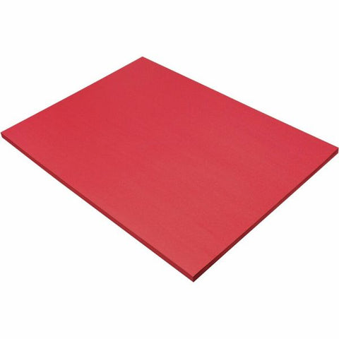 Prang SunWorks Construction Paper, 50 lb Text Weight, 18 x 24, Holiday Red, 50/Pack